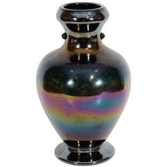 A Late 19th Century Glass Vase by Thomas Webb, Mounted as a Lamp