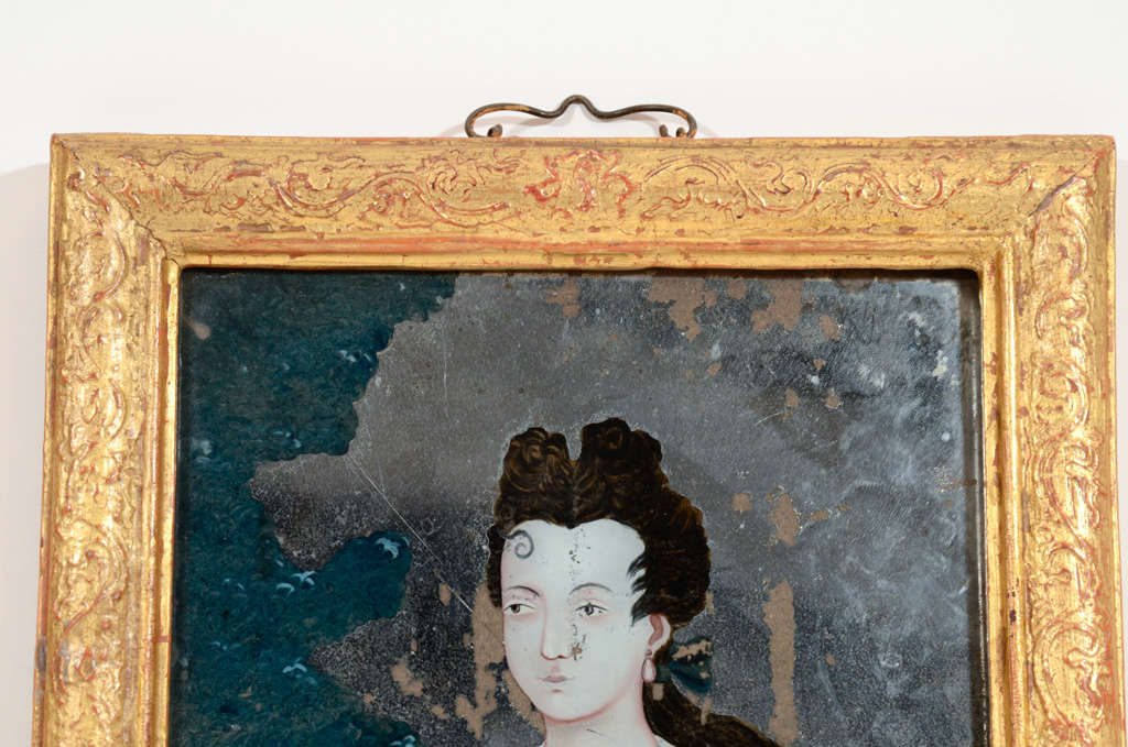 A Fine 18th Century Chinese Reverse Glass Painting 1