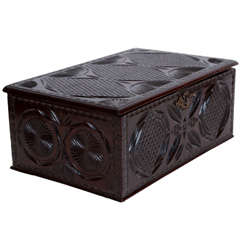 An Early 19th Century Chip Carved Box