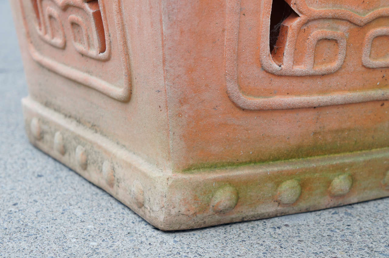 A Pair of Chinese Vintage Terra Cotta Garden Seats 3
