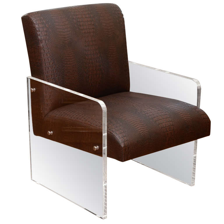 Lucite Armchair For Sale
