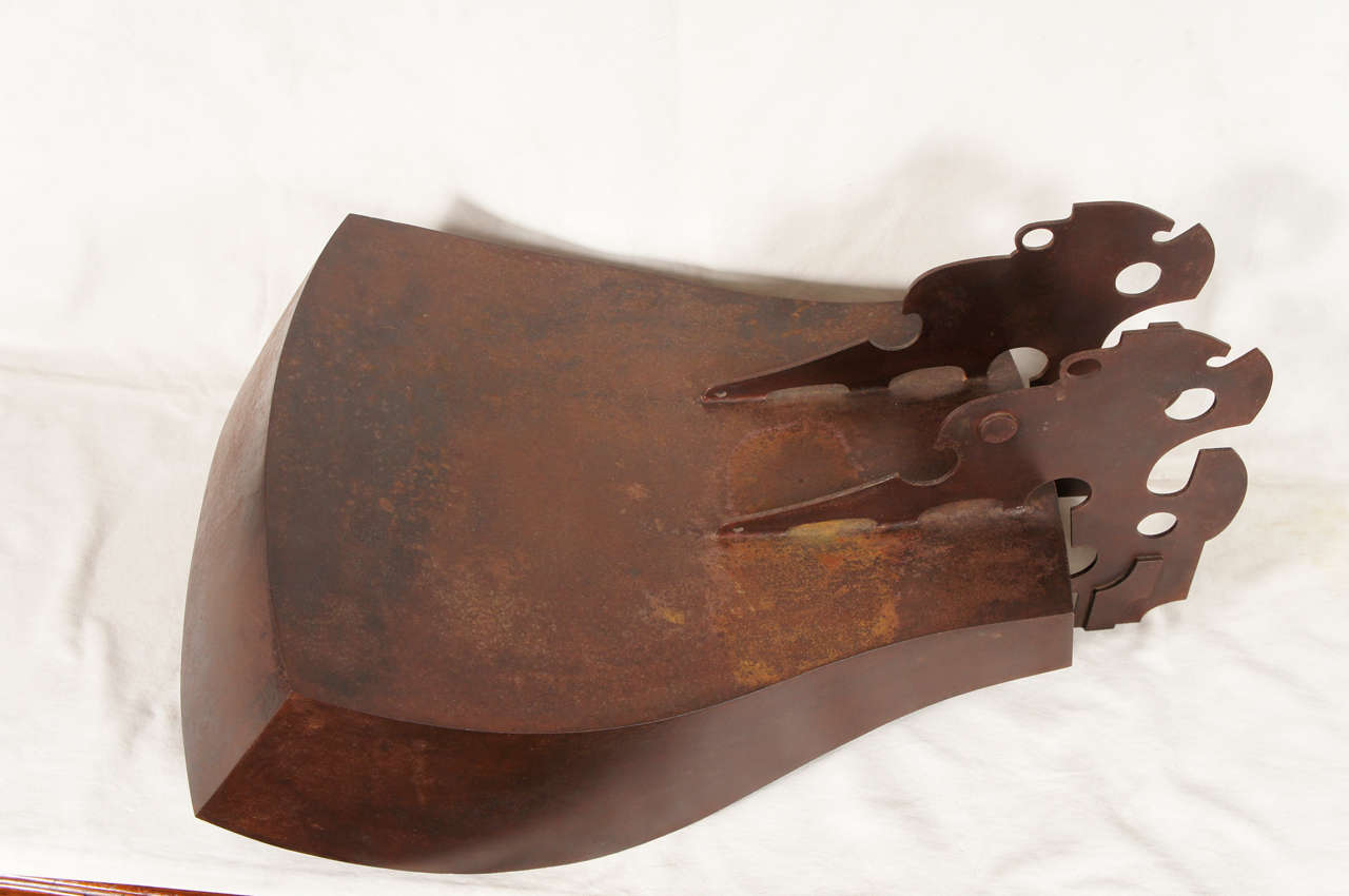 Late 20th Century Patinated Iron sculpture by John W. Chaffee