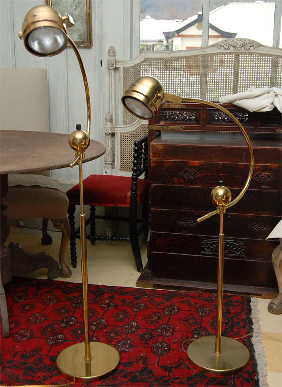 Pair of Arc Floor Lamps