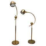 Vintage Pair of Arc Floor Lamps