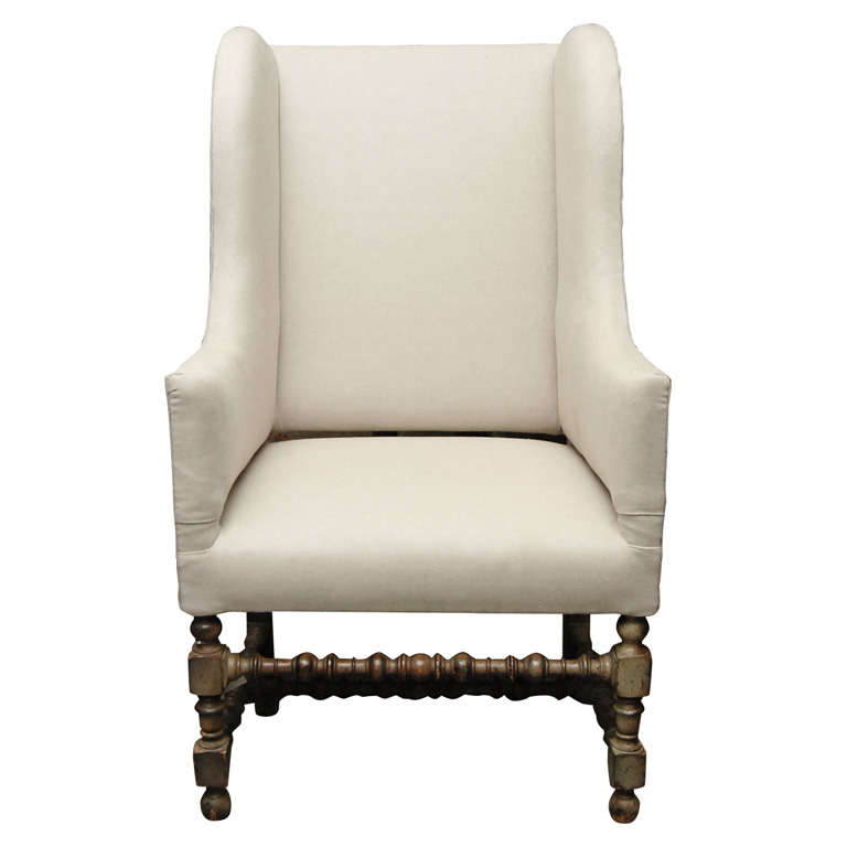 Louis XIII Style Wingback Chair