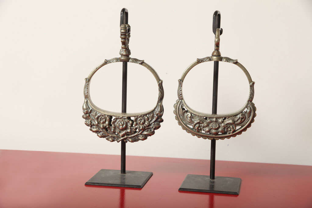 Pair of Victorian Pewter Bell Pulls