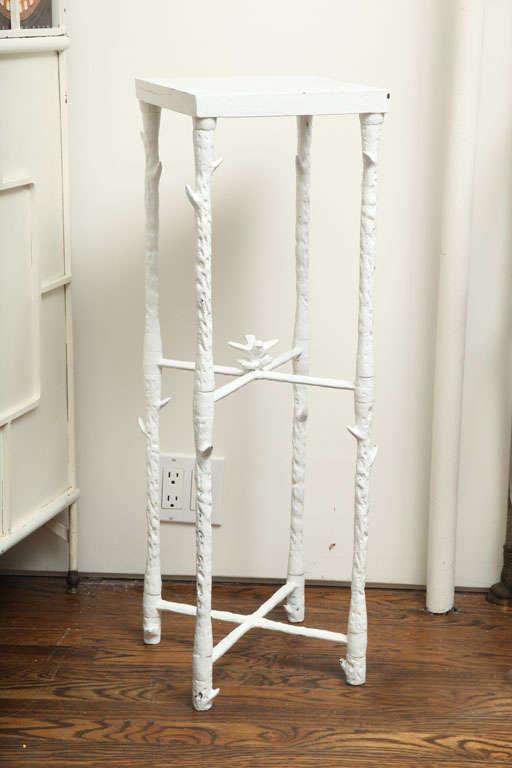 Pair of Painted Bronze Side Tables, manner of Diego Giacometti