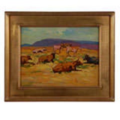 John Christopher Smith oil painting on board landscape 11
