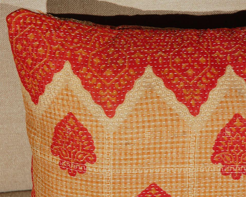 Indian Vintage Kantha Cloth Pillows