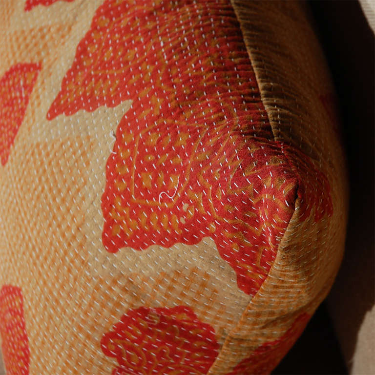 Vintage Kantha Cloth Pillows 1