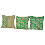 Vintage Indian Kantha Cloth Pillow