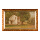 Oil Painting of New England Country House