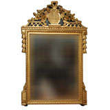 Early 19th Century Gilt French Mirror With Liberty Cap Carving