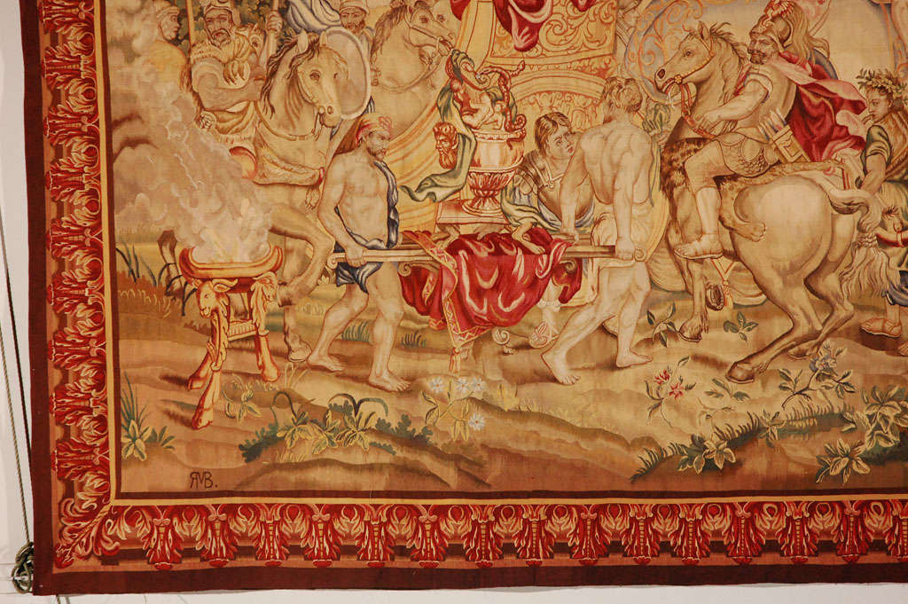 Antique French Aubusson Tapestry  In Good Condition In West Hollywood, CA