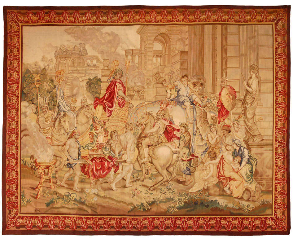 Antique Tapestry wall hangings depict history in the form of fine art. Tapestries have been dated back to the ancient Egyptians. For the ancient Greeks, tapestries were central in decorating important buildings and affluent homes. French tapestry