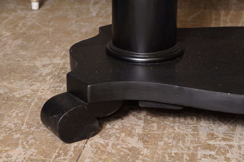 19th Century Ebonized Oval Empire Style Table