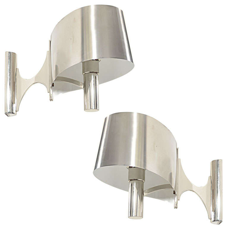Pair of Maison Charles Wall Sconces For Sale