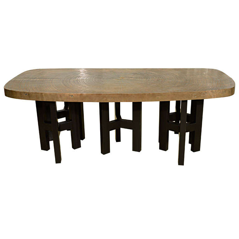 Spectacular Signed Ado Chale Dining Table For Sale