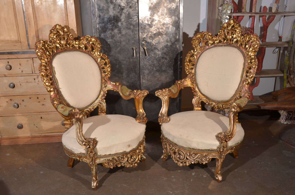 Pair of French Bergeres