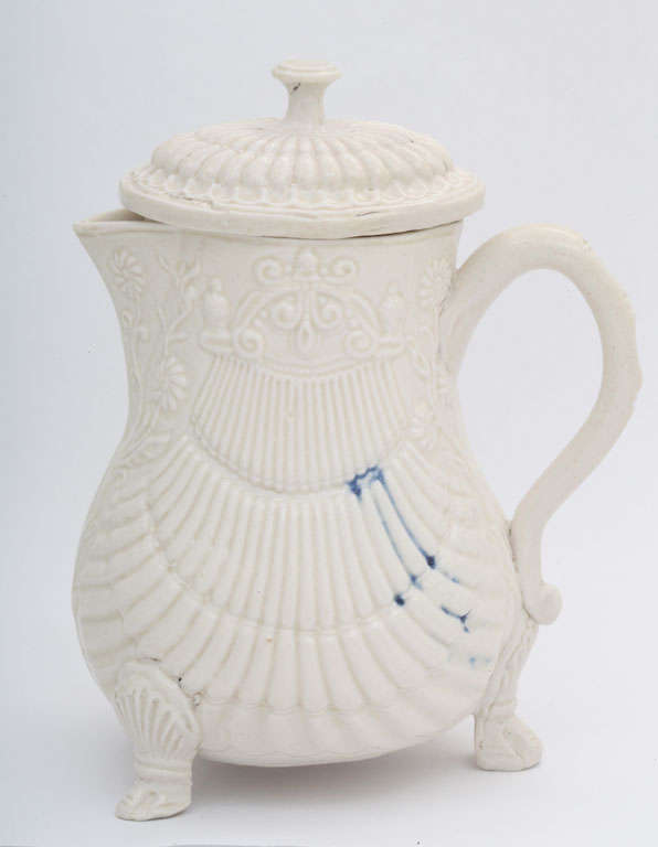 Rare English Saltglazed Stoneware Covered Milk jug