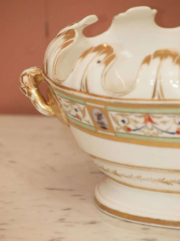 French Fine Louis XVI Porcelain Wine Glass Rinser