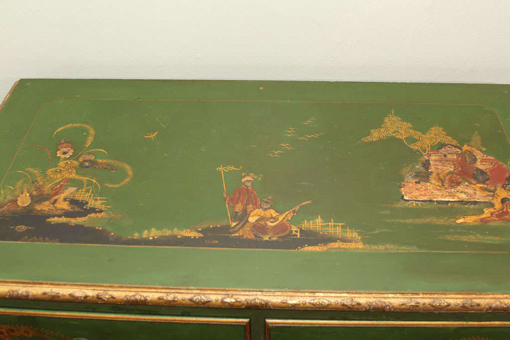 Wood Late 19th century Chinoiserie Chest of Drawers/Commode