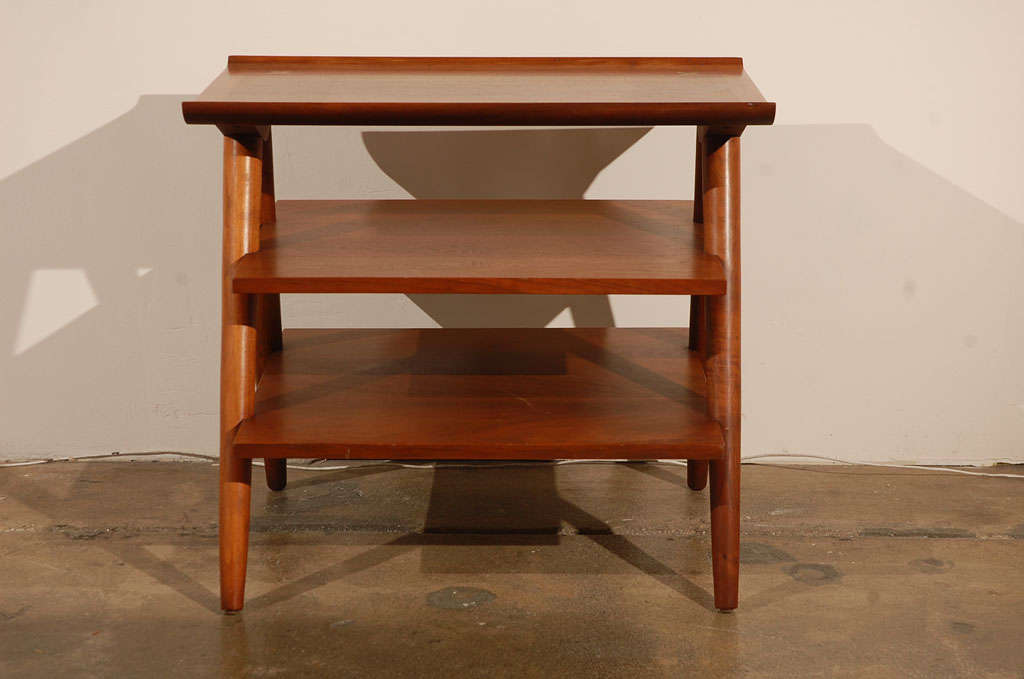 Pair of 3-Tier Side Tables by American of Martinsville 5