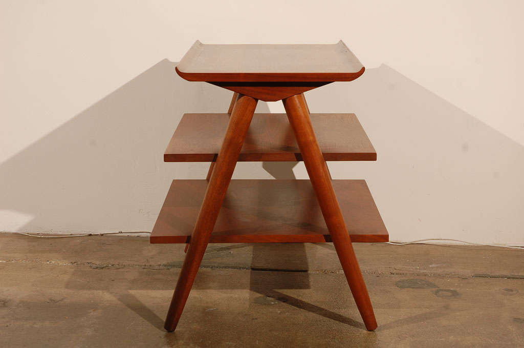 Pair of 3-Tier Side Tables by American of Martinsville 1