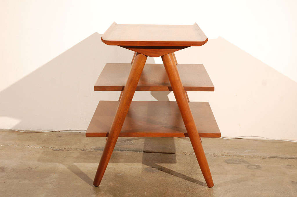 Pair of 3-Tier Side Tables by American of Martinsville 2