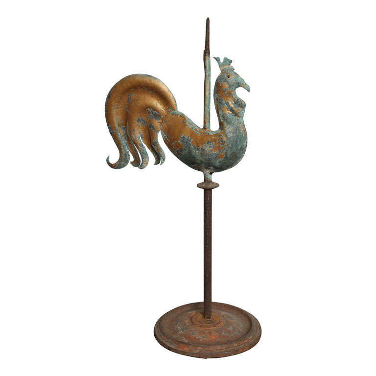 19th Century French Rooster Weathervane For Sale