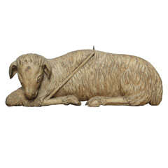 18th Century Carved Sheep