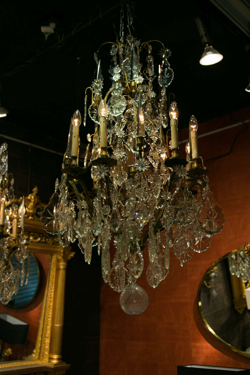 Pair of French Chandeliers 19th Century Louis XV Style 6