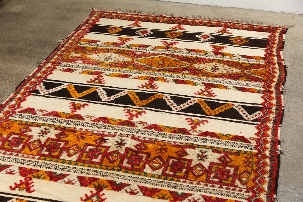 1960s Moroccan Vintage Authentic Rug For Sale 2