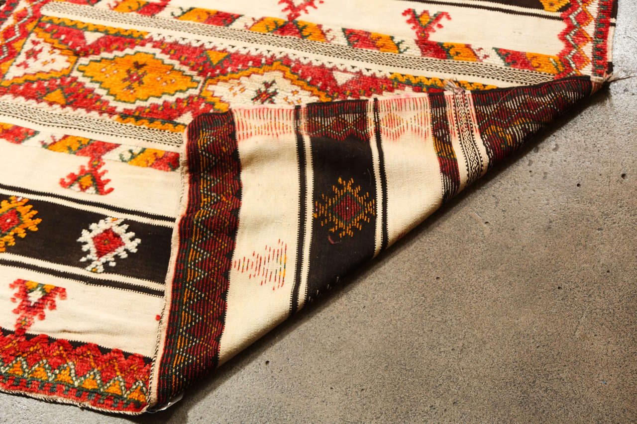 Hand-Woven 1960s Moroccan Vintage Authentic Rug For Sale