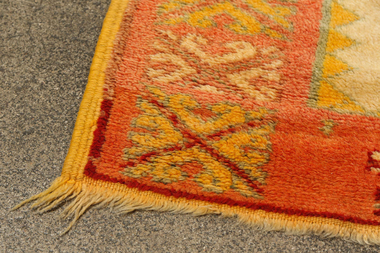 1960s Authentic Moroccan Vintage Tribal Rug For Sale 2