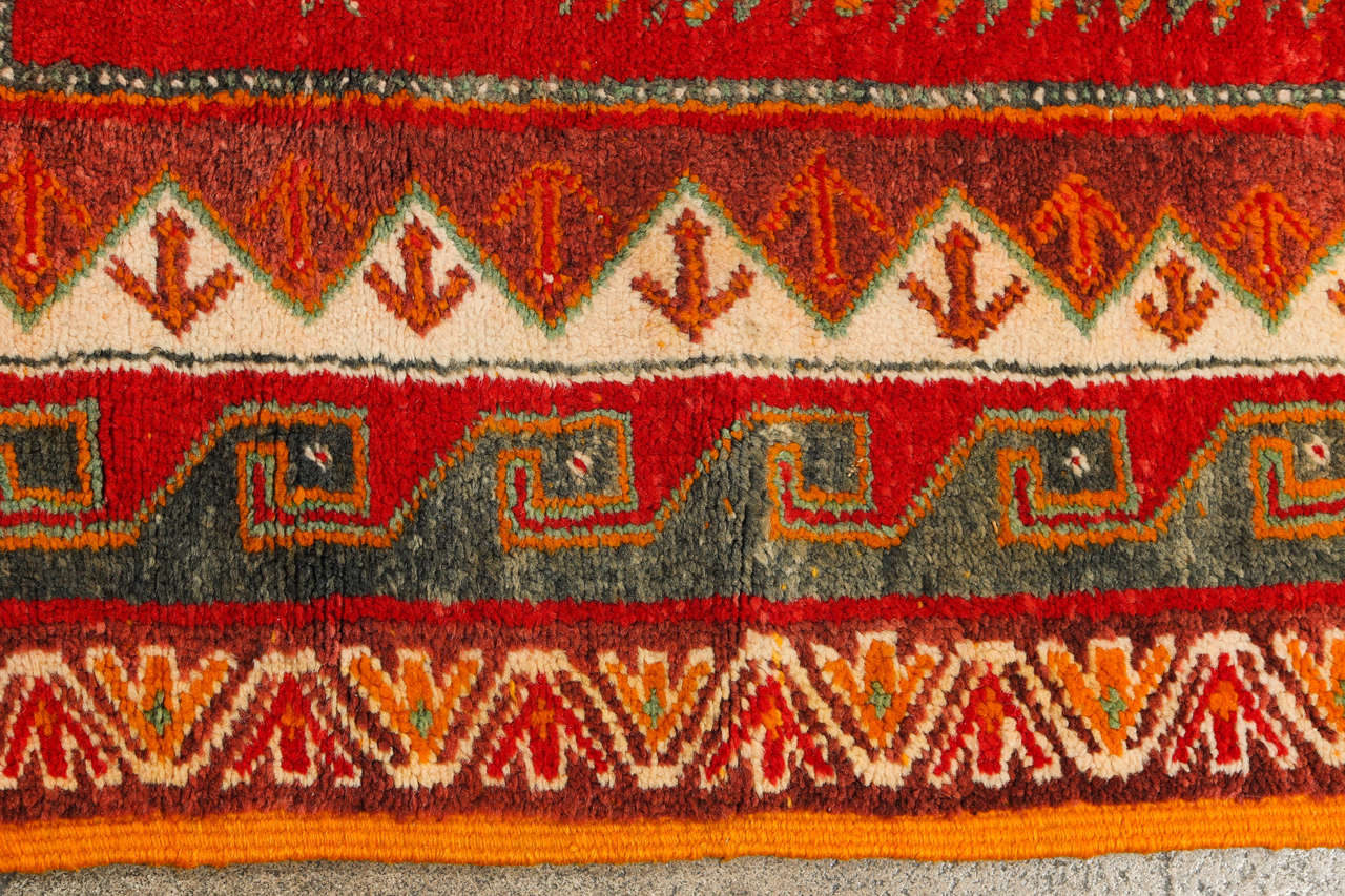 Wool Moroccan Vintage Tribal Rug