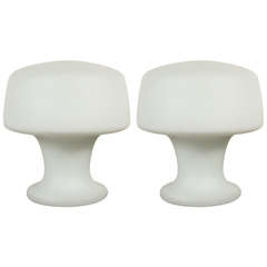 Nice Pair of Italian Mushroom Lamps by Laurel