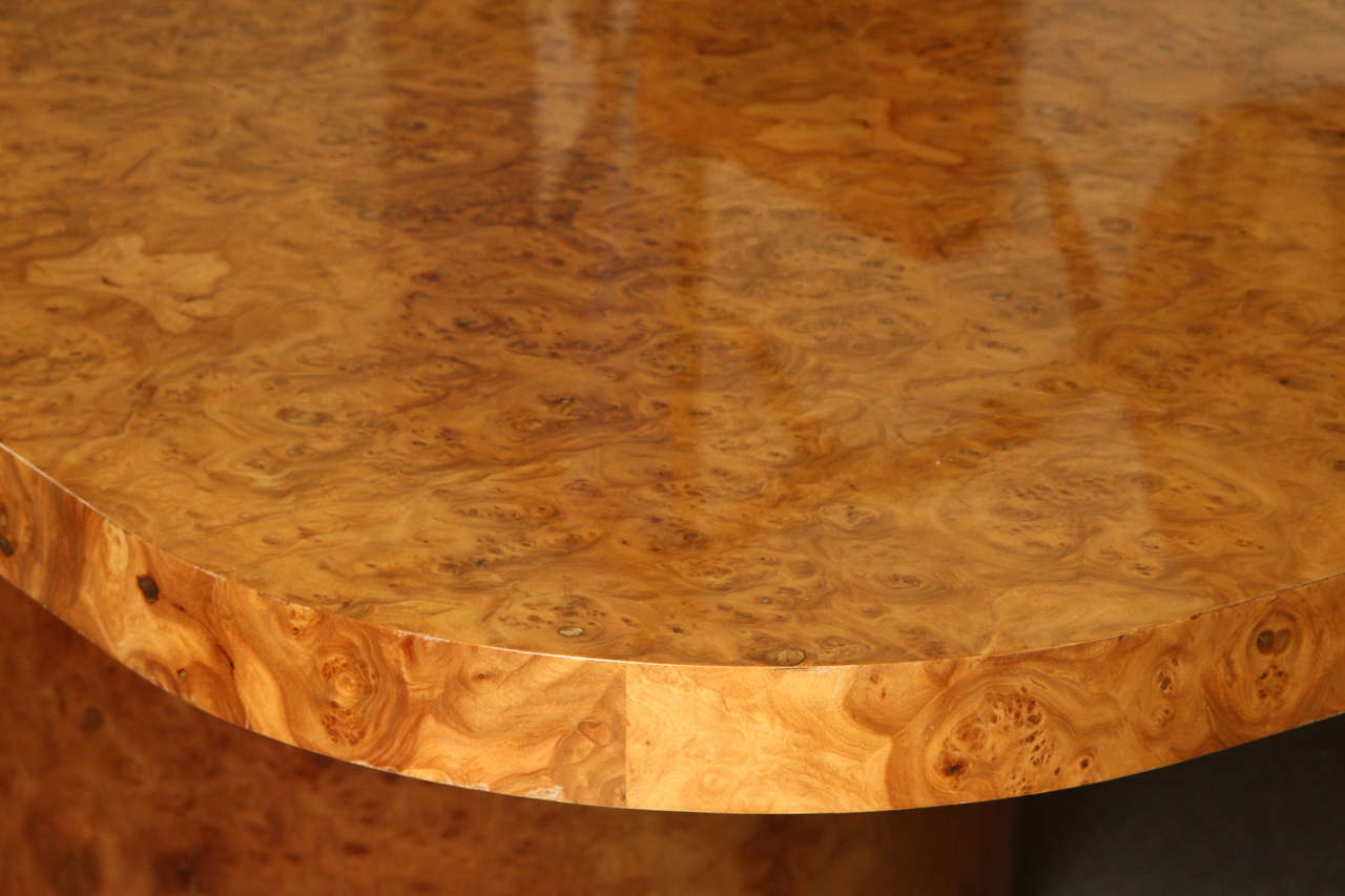 burl wood dining tables