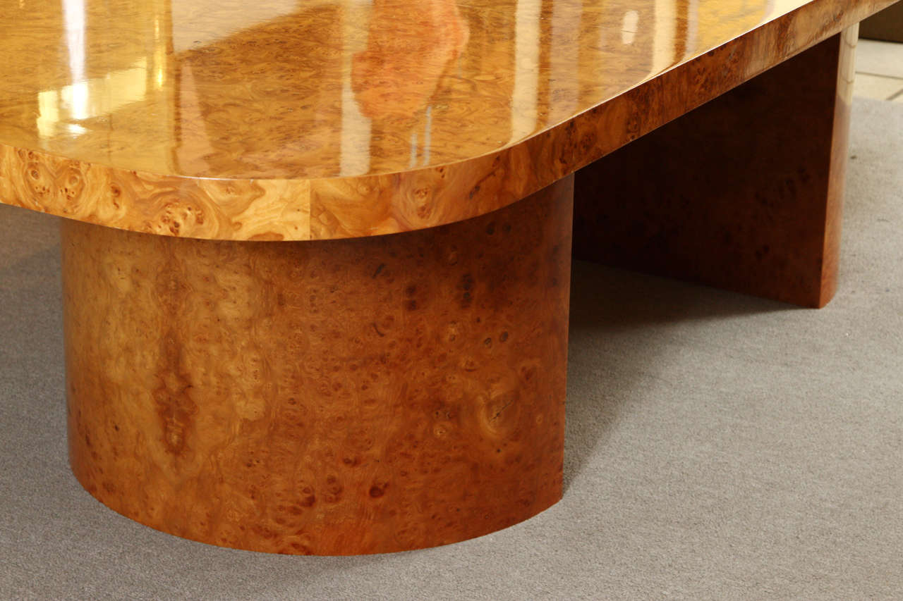 Late 20th Century Magnificent Monumental Burl Wood Dining Table by Steve Chase