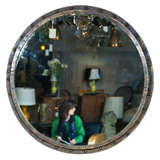 Antique Iron Round Porthole Mirror