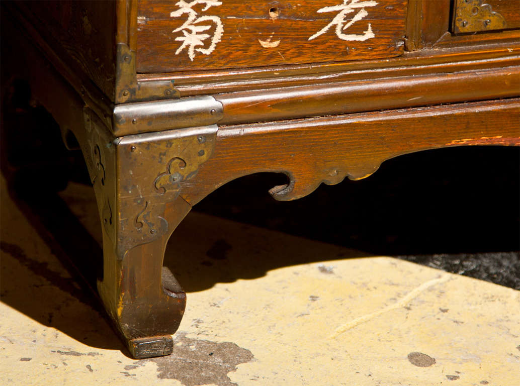 Wood 19th Century Spice Box/Chest