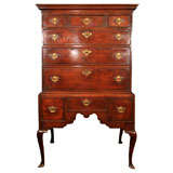 English George II Oak Highboy