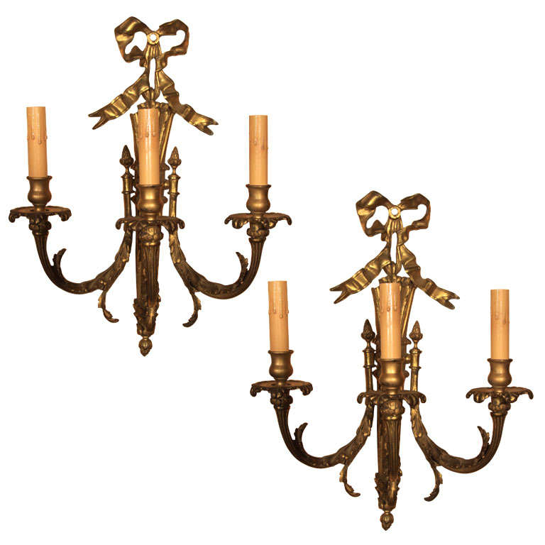 French Louis XVI Style Sconces For Sale