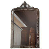 Venetian Mirror with Pediment Top