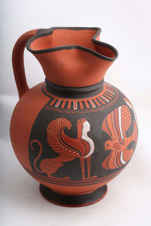 Pottery A Wedgwood Cambridge Egyptian Ale Jug