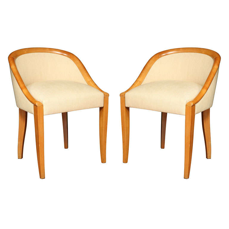 Art Deco "Gondole" Chairs by Dominique