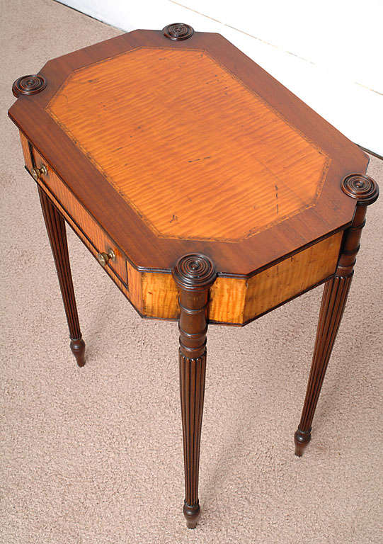 Mahogany Centennial Federal Style Stand, New England, circa 1870