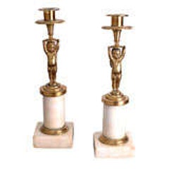 Pair of Putti Candlesticks 12