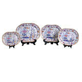 Set of 4 Graduated Spode Ironstone Platters