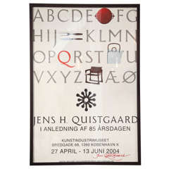 Quistgaard Typography Poster
